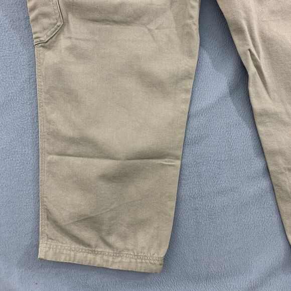 Duluth Trading Co. Cargo Work Pants Mens Size 44X28 Beige Fire Hose Relaxed Fit - Picture 7 of 16